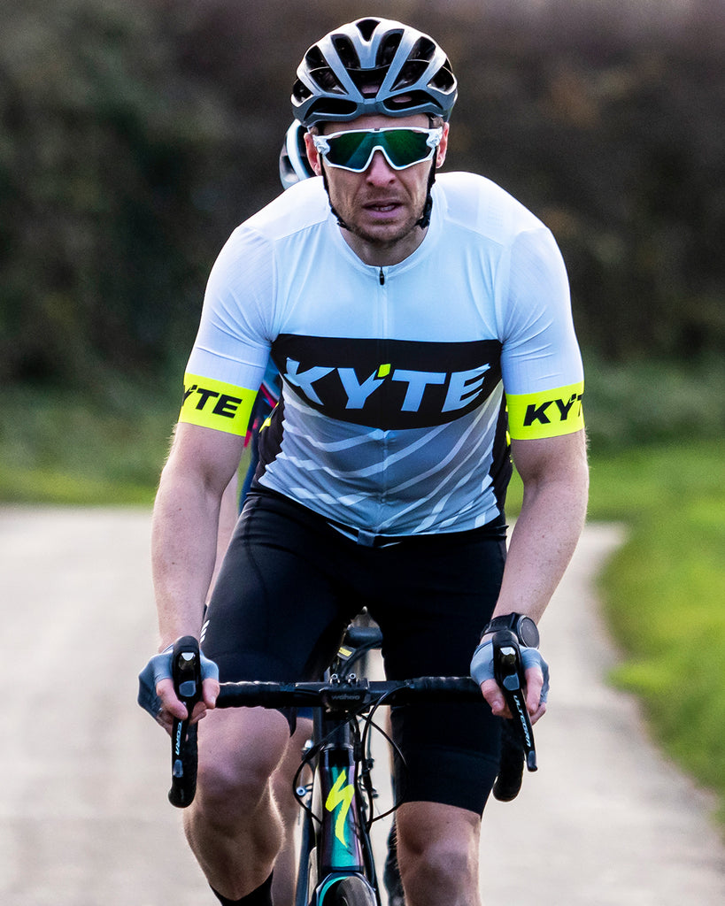 KYTE Cadence Pro Short Sleeve Jersey - White / Grey