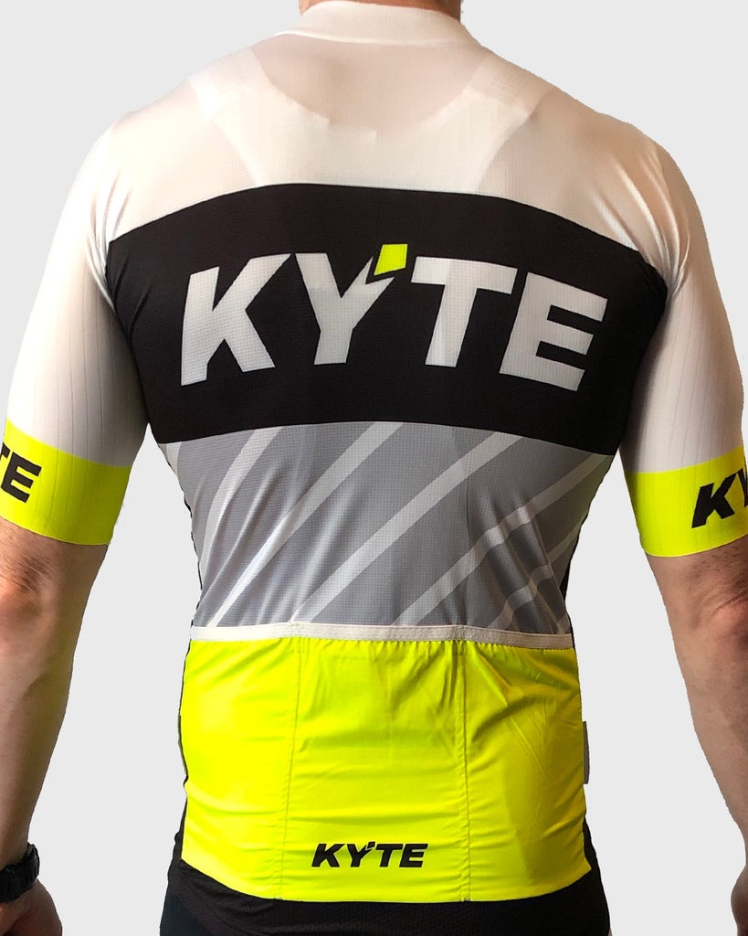 KYTE Cadence Pro Short Sleeve Jersey - White / Grey