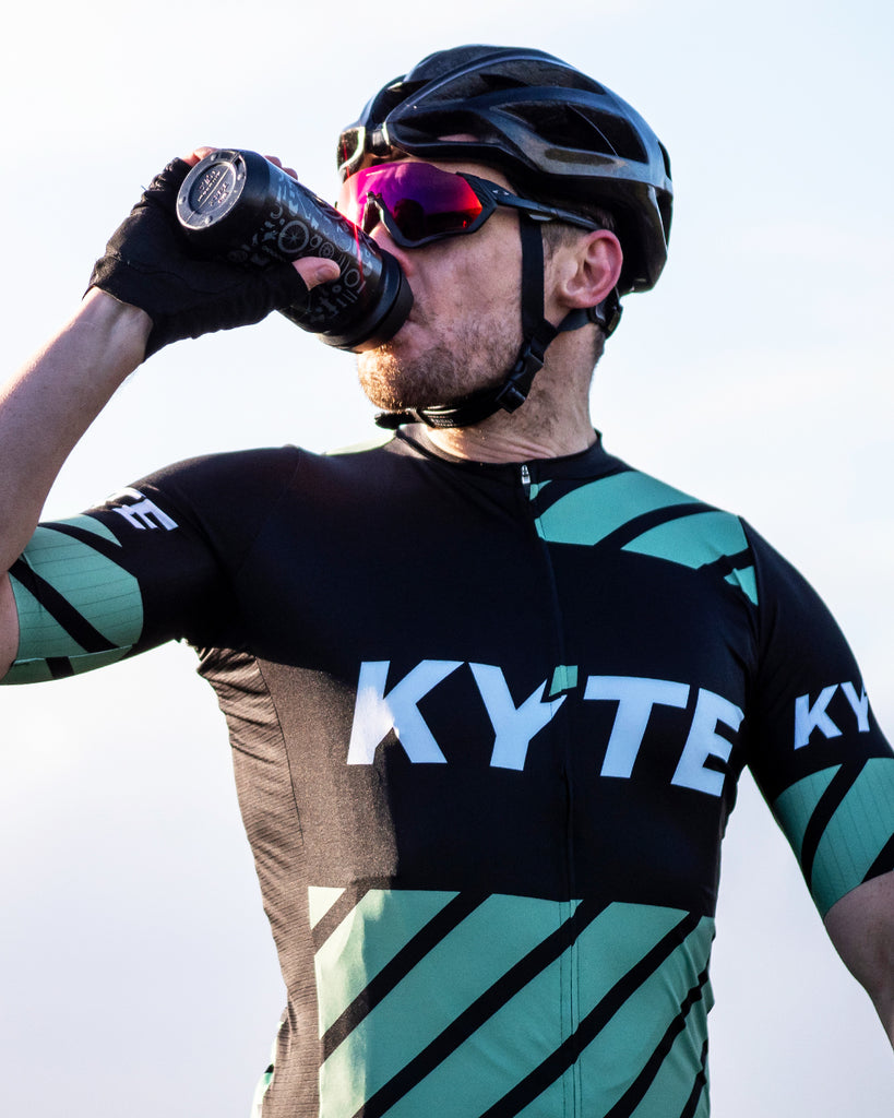 KYTE Carbon Short Sleeve Jersey - Black / Green