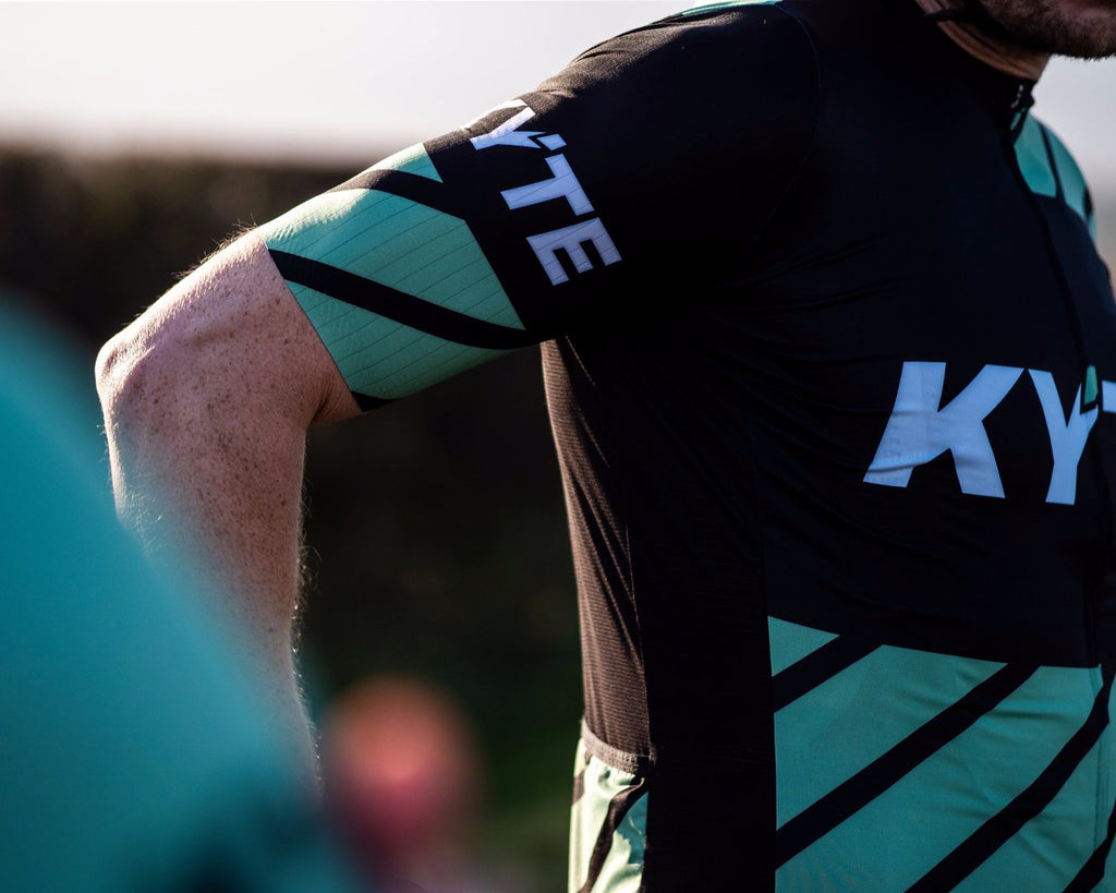 KYTE Carbon Short Sleeve Jersey - Black / Green