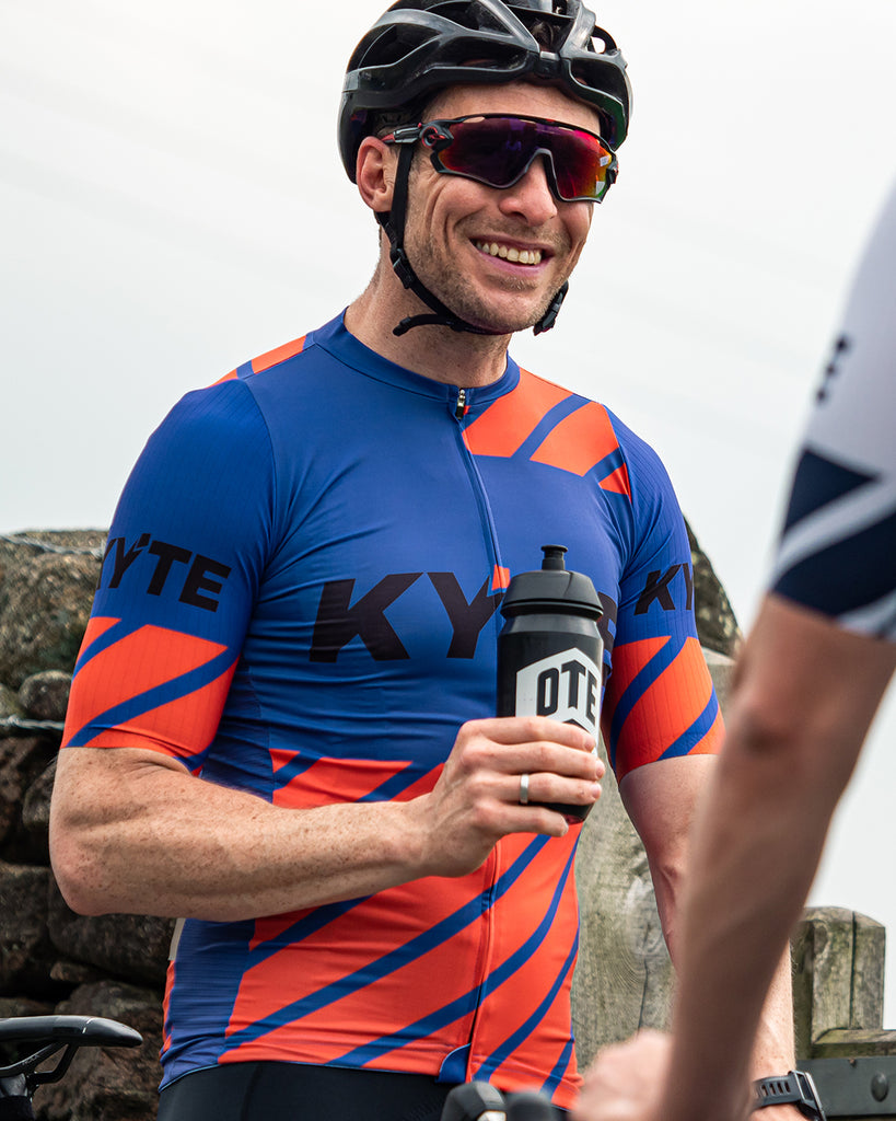 KYTE Carbon Short Sleeve Jersey - Purple / Orange