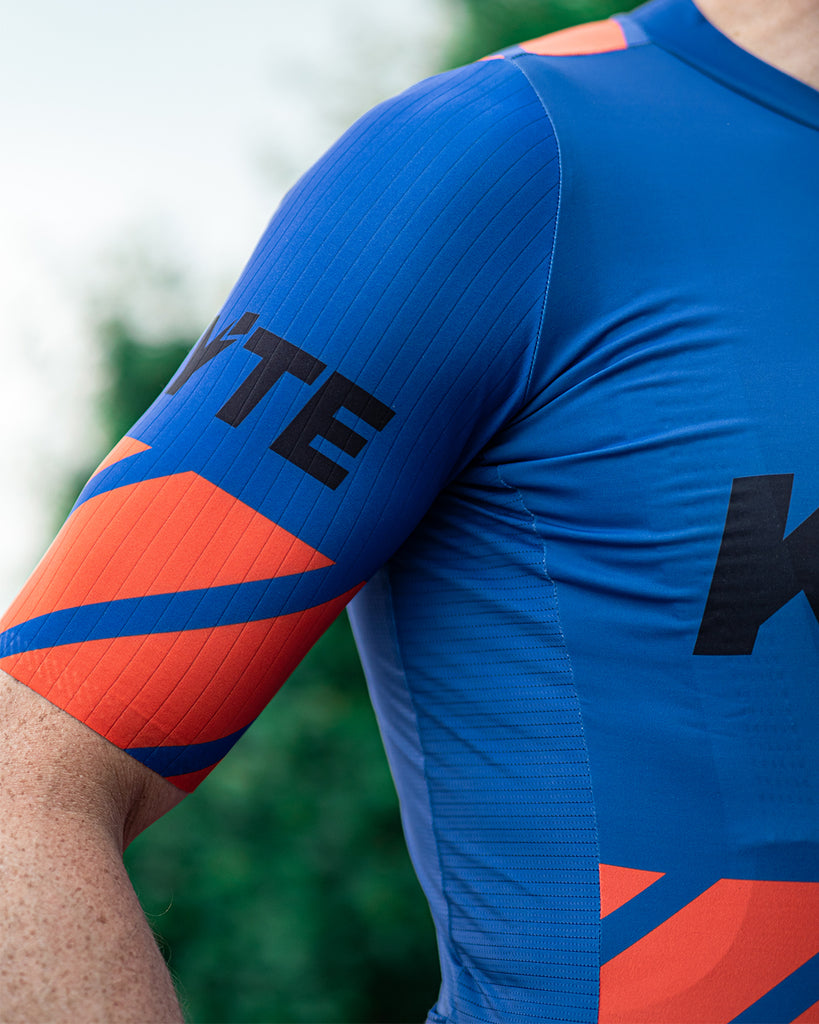 KYTE Carbon Short Sleeve Jersey - Purple / Orange