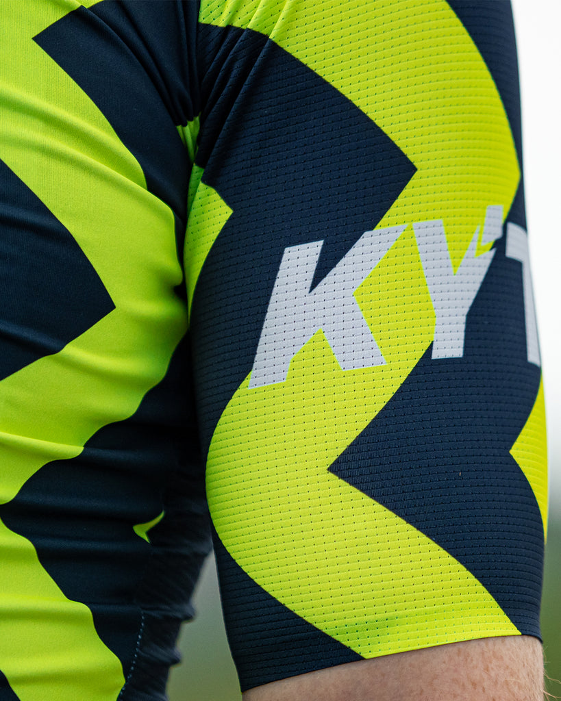 KYTE Jazz Short Sleeve Jersey - Fluro / Navy