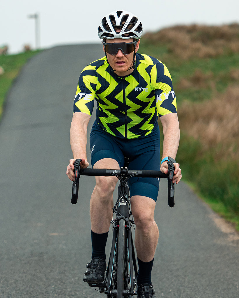 KYTE Jazz Short Sleeve Jersey - Fluro / Navy