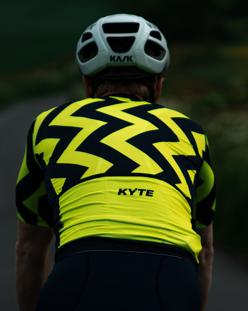 KYTE Jazz Short Sleeve Jersey - Fluro / Navy