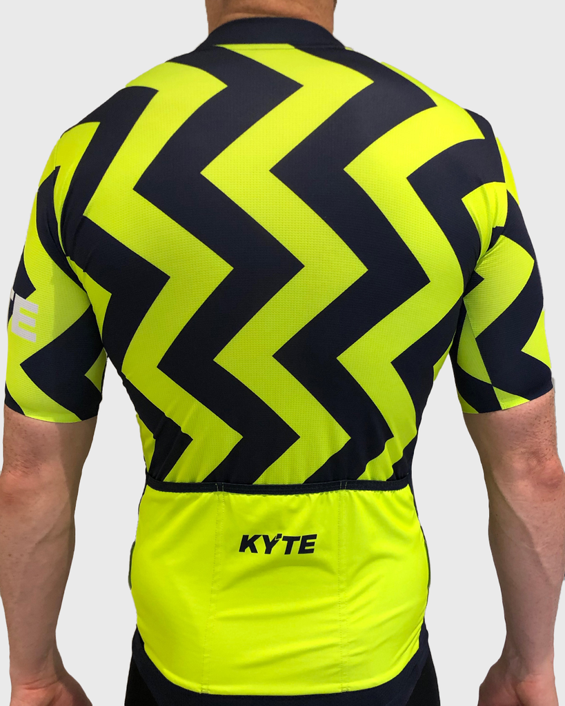 KYTE Jazz Short Sleeve Jersey - Fluro / Navy