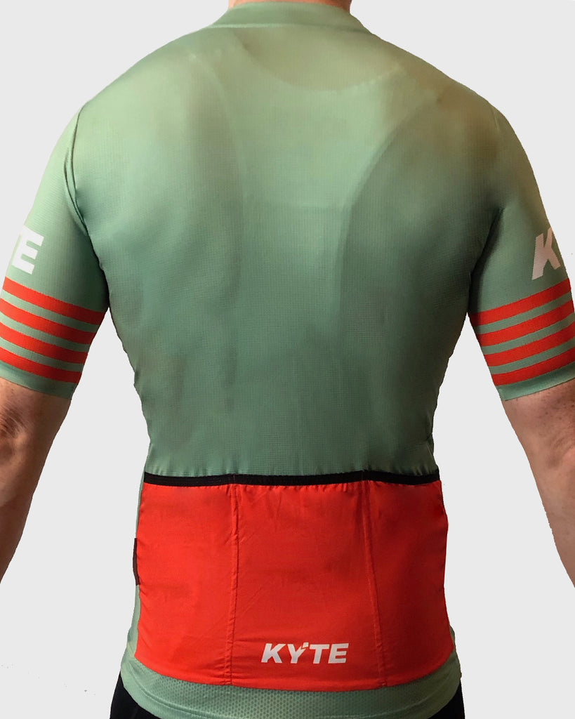 KYTE Race Short Sleeve Jersey - Green / Red