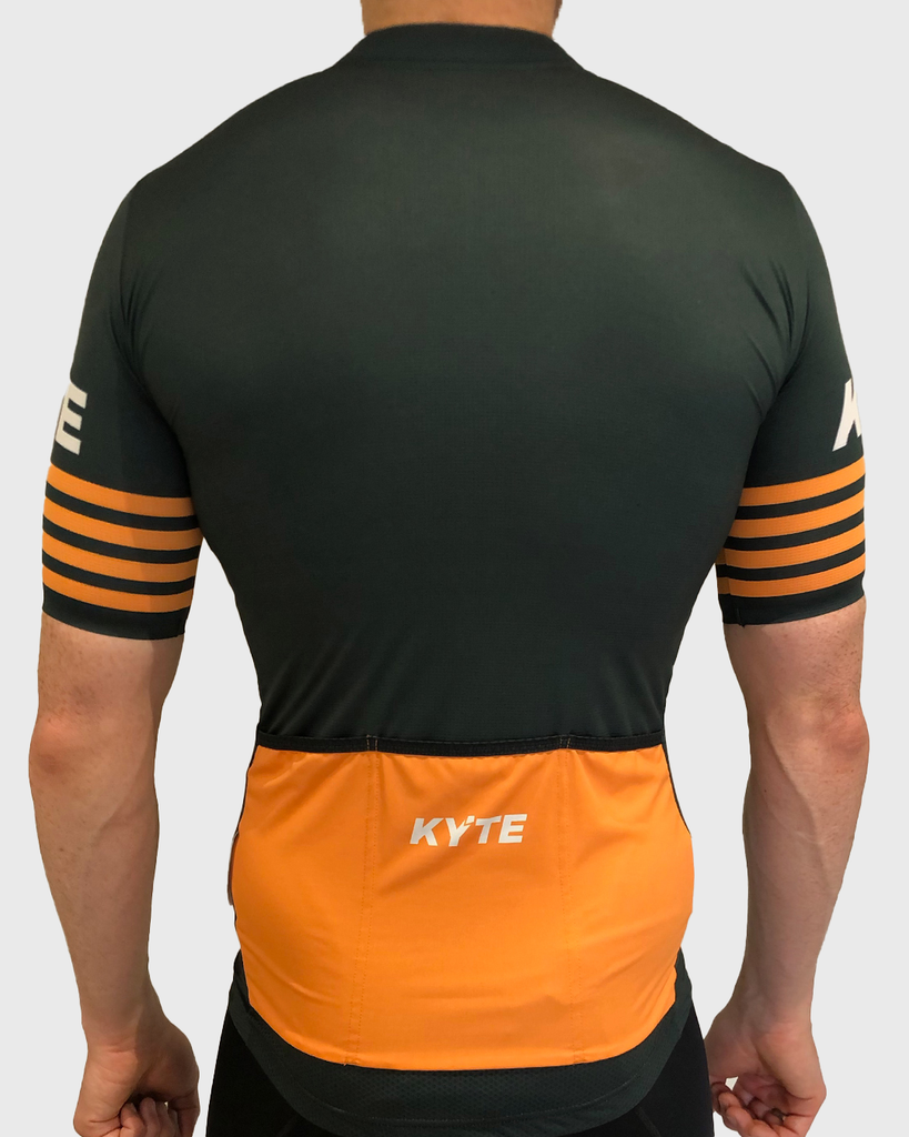 KYTE Race Short Sleeve Jersey - Green / Orange